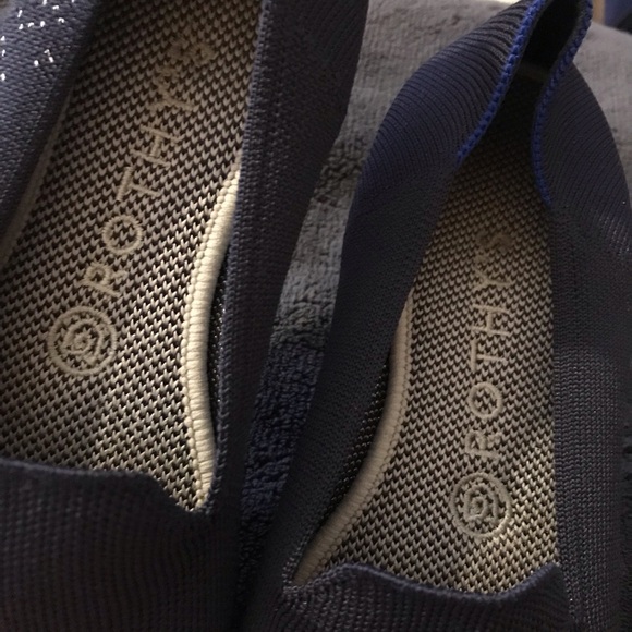 Rothy’s Zodiac Virgo Loafers 7.5 Astrology Limited Edition Navy Silver Sparkle - Picture 8 of 14